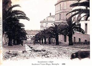 ALGER-MUSTAPHA - BOULEVARD VICTOR-HUGO - INONDATIONS - 1905